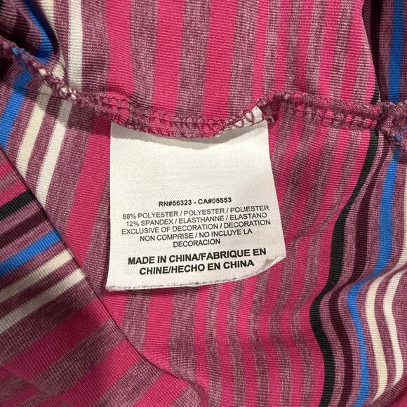 Nike Golf Polo Shirt Mens Large Tour Performance Dri-Fit NWT HJ6886-618 Striped - Picture 4 of 8